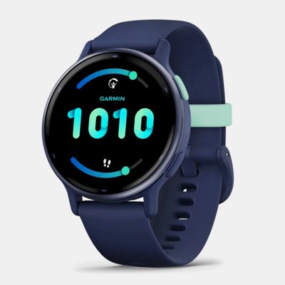 garmin vivoactive 5 gps watch gps watches metallic navy with navy band