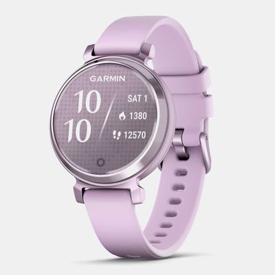 garmin lily 2 silicone band heart rate monitors metallic lilac with lilac silicone band