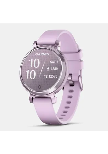 garmin lily 2 silicone band heart rate monitors metallic lilac with lilac silicone band