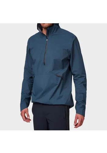 on waterproof anorak men running apparel navy