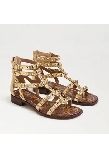 sam edelman estella gladiator sandal gold mine leather 80