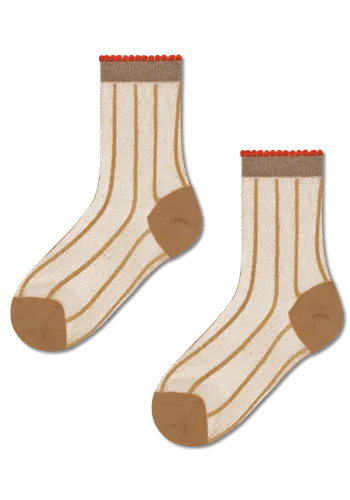 light brown lilly ankle sock